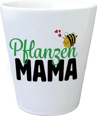 Produktbild von Pflanzen Mama Blumentopf mit niedlicher Biene