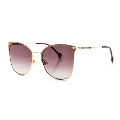 Produktbild von Carolina Herrera CH0036S Ovale Metall-Sonnenbrille für Damen