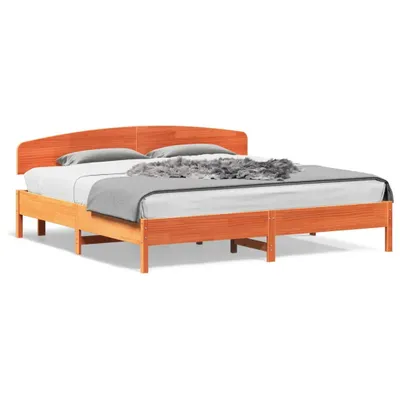 Obrázek produktu pro Postel z masivu bez matrace vosk hnědá 180x200 borovice