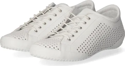 Zdjęcie produktu dla Andrea Conti damskie sznurowane buty skórzane niskie buty wygodna zakrzywiona podeszwa 0345767, rozmiar:39 EU, kolor:Biały