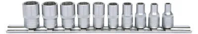 Produktbild von KS Tools 1/4 12-kant-Stecknuss-Satz, 10-tlg