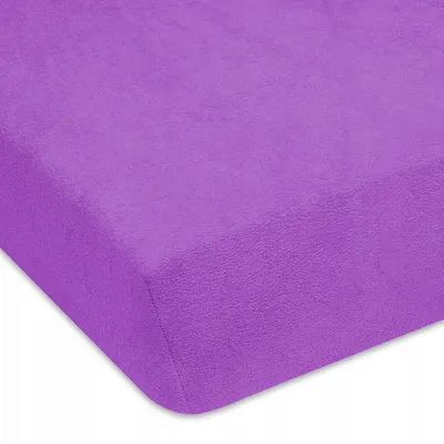 Produktbild von Designpremium Spannbettlaken Frottee mit Gummizug Violett