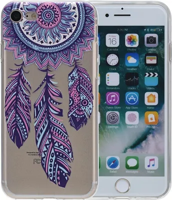 Produktbild von Henna Cover für Apple iPhone 5 / 5s / SE Case Schutz Hülle Silikon Traumfänger