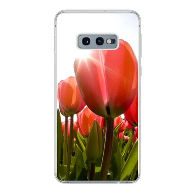 Produktbild von MuchoWow® Handyhülle Schutzhülle Hülle für Samsung Galaxy S10e Blumen - Tulpen - Sonne Silikon Softcase Handy Hülle - Handy