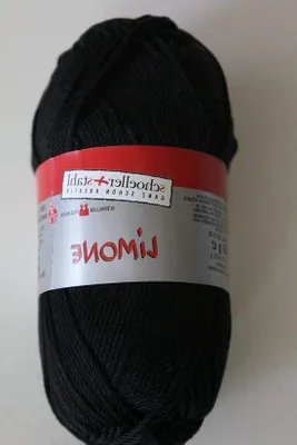 Productafbeelding van Katoen garen - Handwerkgaren - Haken en breien - 100% gemerceriseerd - 50 gram - Zwart