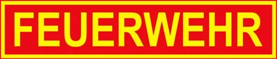 Produktbild von Hermann Schütz Aufkleber Feuerwehr 50x205mm