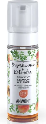 Obrázok produktu pre Anwen Brzoskwinia i Kolendra Delikatny Szampon w piance do suchej i wrażliwej skóry głowy, 170 ml