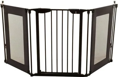 Image de Barrière de sécurité - DREAMBABY - DENVER - 3 panneaux - 85,5-200 x 74 cm - Bidirectionnelle - Noir