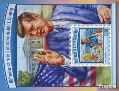 Produktbild von Briefmarken Zentralafrikanische Republik 2017 Mi Block 1579 (kompl. Ausgabe) postfrisch John F. Kennedy