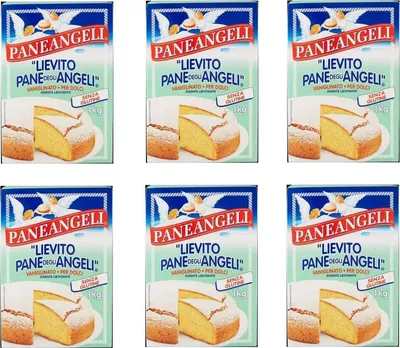Produktbild von 6x Cameo Paneangeli Lievito Vanigliato per Dolci Italienische Vanille hefe für Kuchen Glutenfrei 1Kg Backmischung
