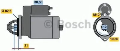 Produktbild von BOSCH 0 986 017 420 Starter Anlasser 2kW für OPEL Astra G CC (T98) 12V