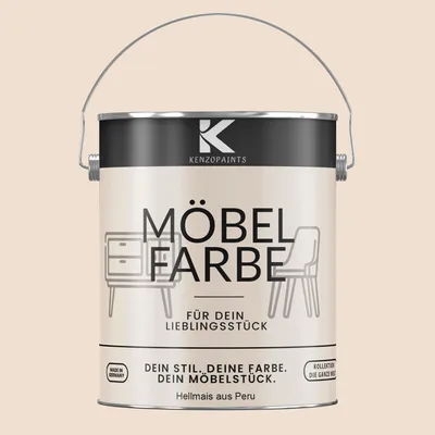 Produktbild von Kenzopaints 2,5Liter Möbelfarbe Möbellack - Hellmais von Peru