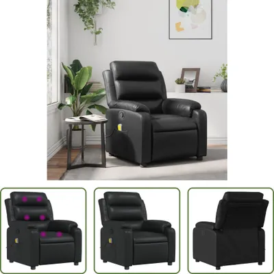 Produktbild von The Living Store Massagesessel Schwarz Kunstleder