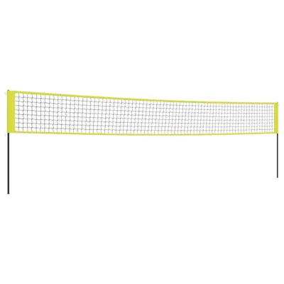 Image de Filet de volley-ball jaune et noir 823x244 cm PE tissu