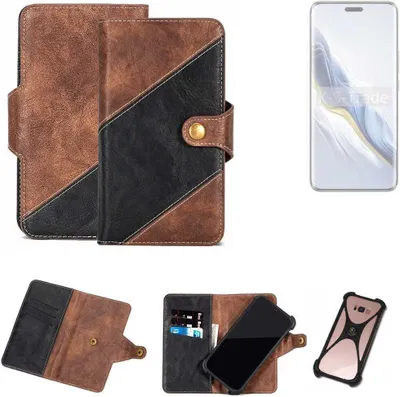 Produktbild von K-S-Trade Handyhülle Schutzhülle Bookstyle Case kompatibel mit Honor Magic6 Pro Klapphülle Cover Hülle Schutztasche 1x