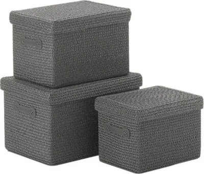 Produktbild von Kela Korb-Set Rimossa PP-Kunststoff grau 3tlg, 31280