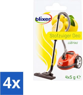 Produktbild von Blixer - Beckmann - Staubsauger-Deodorant - Zitrus - 4 Duftdiffusoren - Vorteilspack - 4 Stücke