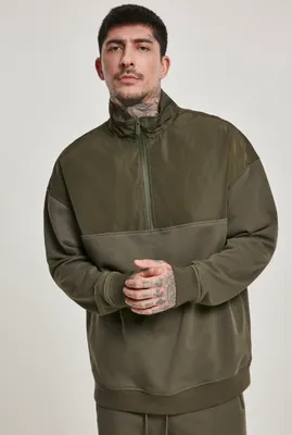 Produktbild von Urban Classics Pullover Military Troyer Olive-M