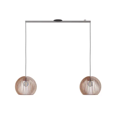 Produktbild von Lightswing® Twin Edelstahl 110 cm - Für zwei Hängelampen - Pendelleuchten Aufhängungsystem