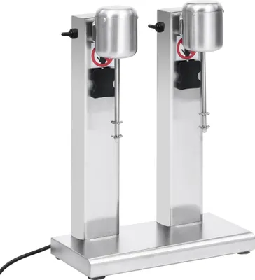 Produktbild von vidaXL Milchshake-Mixer mit zwei Bechern Edelstahl 2 L