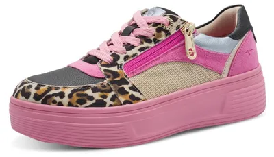 Zdjęcie produktu dla Tamaris Comfort – sportowe sznurowane buty w kolorze różowym, rozmiar 38