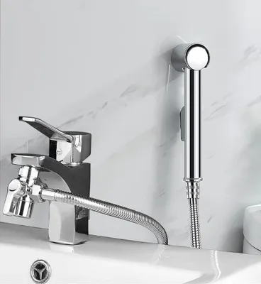 Imagen del producto de Ducha manual para bidés, ducha para inodoros, ducha para baños, bidé con manguera y adaptador