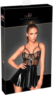 Immagine prodotto di Noir - Sexy abito corto glitterato con top traslucido M