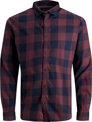 Produktbild von Jack & Jones Plus Size  Freizeithemd Weinrot