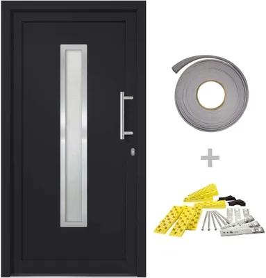 Immagine prodotto di vidaXL Porta d'ingresso antracite 98x208 cm