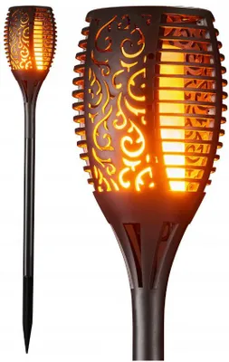 Produktbild von Solarlampe LED Taschenlampe Outdoor Flamme Effekt Laterne