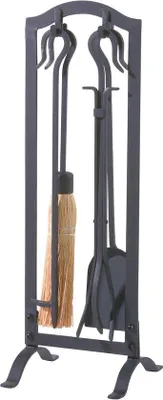 Produktbild von Kaminwerkzeugset Schwarz - 4-teilig