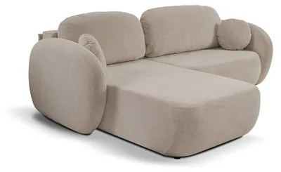Imagen del producto de Sofá cama rinconera con arcón Olemo izquierda Beige nogal