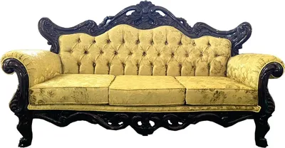 Produktbild von Casa Padrino Luxus Barock Sofa Gold / Dunkelbraun - Prunkvolles Wohnzimmer Sofa mit elegantem Muster - Wohnzimmer Möbel im Barockstil