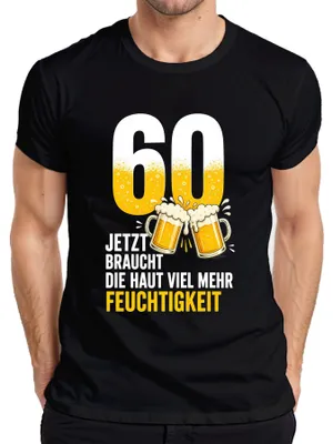 Immagine prodotto di Ora la pelle ha bisogno di molta più idratazione. T-shirt da uomo, colore nero, taglia L