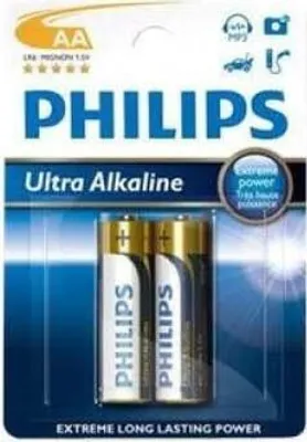 Produktbild von 1x2 Philips Ultra Alkaline AA Batterie