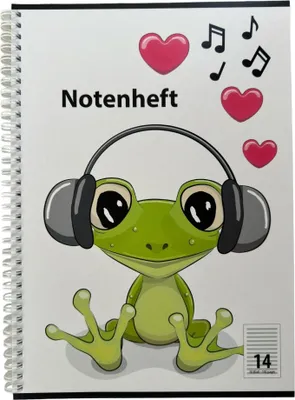 Produktbild von ADINA College-Notenblock A4 Lineatur 14 50 Blatt