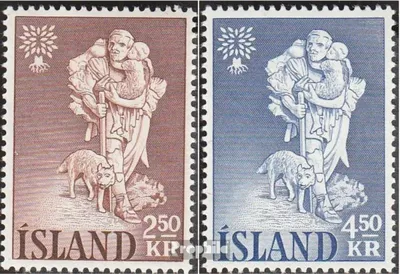 Produktbild von Briefmarken Island 1960 Mi 340-341 (kompl.Ausg.) postfrisch Weltflüchtlingsjahr 1959/60