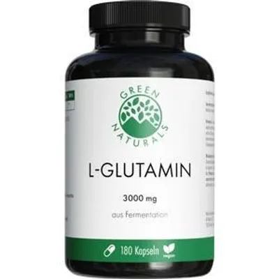 Produktbild von Green Naturals L-Glutamin 3000 mg vegan Kapseln 180 St