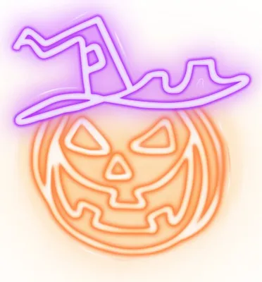 Obrázok produktu pre Forever Light Neon PLEXI LED CURSED PUMPKIN orange purple NNE16, Svetelná dekoračná figúrka, Oranžová, Fialová, Plast, Univerzálne, LED, USB