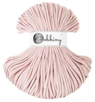 Produktbild von Premium Pastel Pink Baumwolle Kordels 5mm 100m
