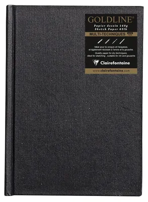 Produktbild von Clairefontaine 3329681342474, Schwarz, 140 g/m², 64 Blätter