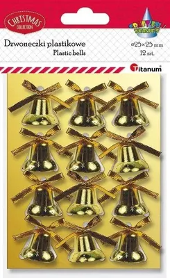 Produktbild von Kunststoffglöckchen, 25 mm Durchmesser, 12 Stück