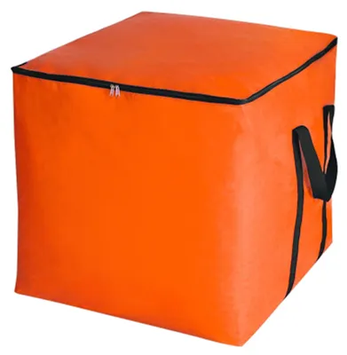 Immagine prodotto di Borsa di stoccaggio con cerniera e maniglie, capacità 125 litri, impermeabile, antipolvere, colore arancione