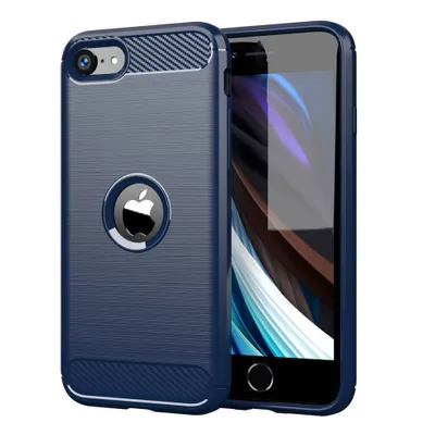 Image de Coque Carbon Shield TPU pour iPhone 7/8/SE 2020/2022 - Bleu KP10688