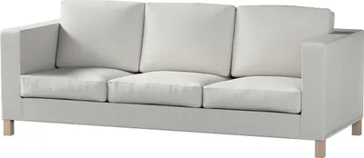 Produktbild von Dekoria Bezug für Karlanda 3-Sitzer Sofa nicht ausklappbar, kurz, hellgrau, Bezug für Karlanda 3-Sitzer, kurz