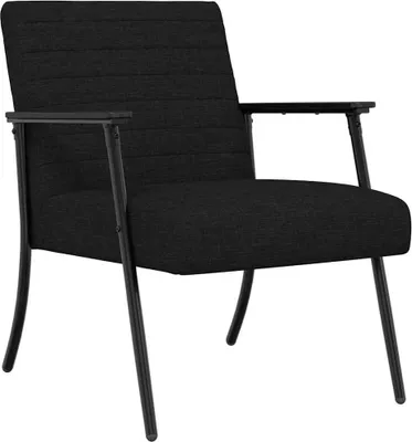 Image de vidaXL Fauteuil noir 59 x 75 x 78 cm Tissu