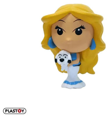 Productafbeelding van Plastoy Asterix Chibi Falbala en Idefix, 5 cm, meerkleurig. Meerkleurig, one size