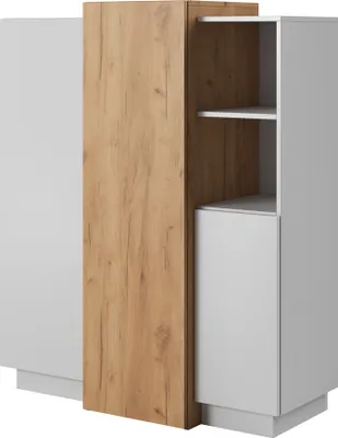 Produktbild von Furniture24 Kommode 3D Schrank 3 türiger Hochschrank Highboard