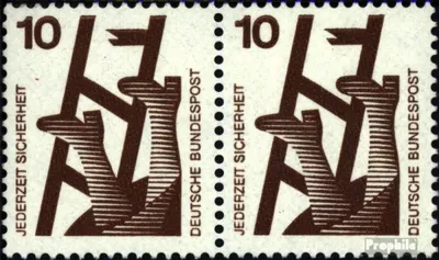 Produktbild von Briefmarken BRD (BR.Deutschland) 1971 Mi 695A wP waagerechtes Paar postfrisch Unfallverhütung