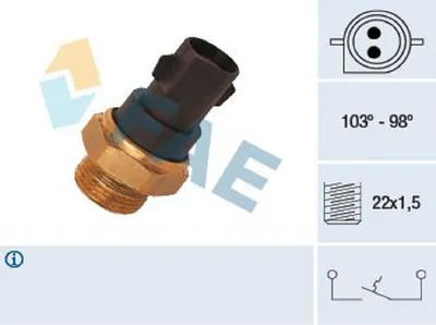 Produktbild von FAE 37290 Temperaturschalter Kühlerlüfter Thermoschalter für FORD FOCUS (DAW, DBW) FIESTA III (GFJ) Escort VI Cabrio (ALL) ESCORT IV Cabriolet (ALF)